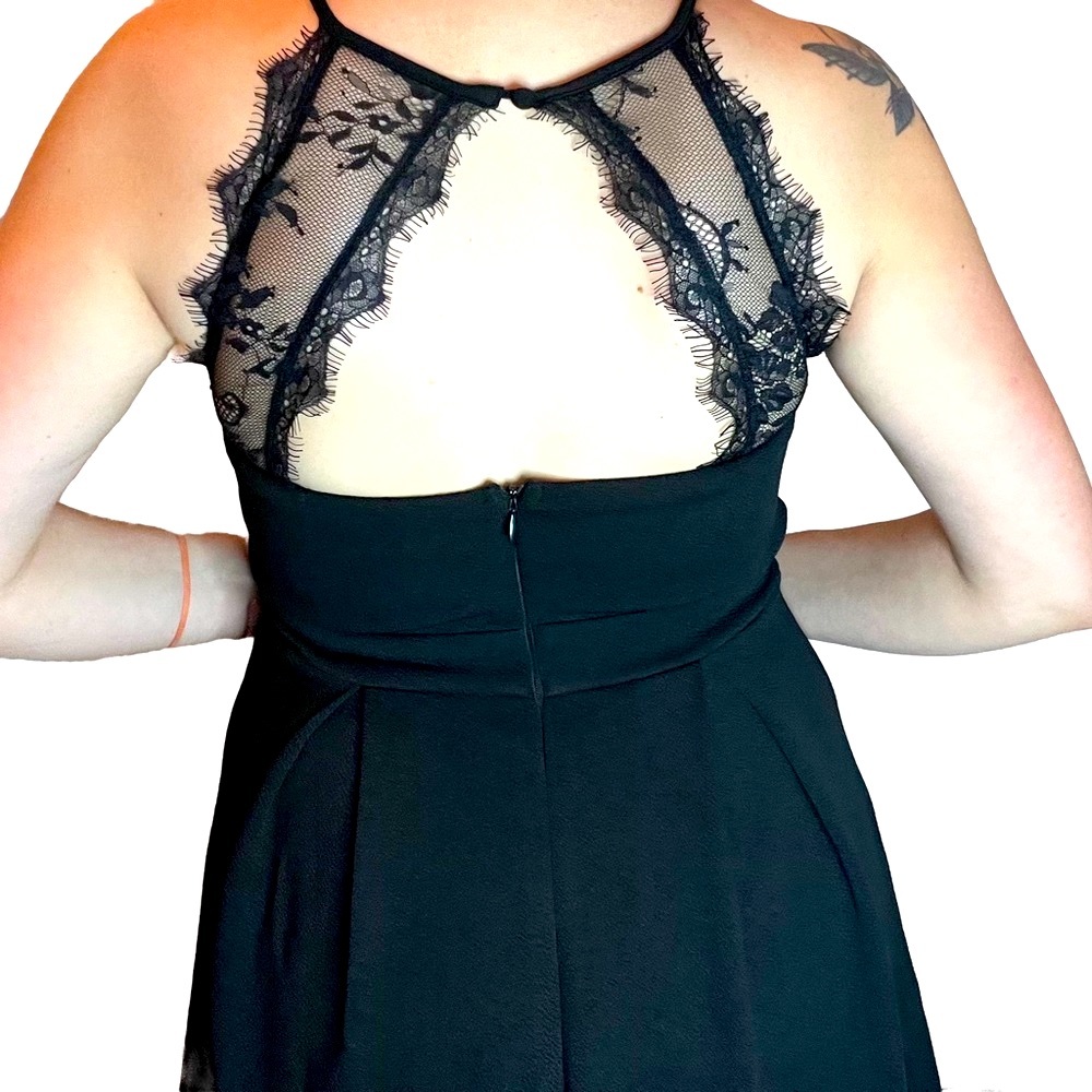 Black sleeveless A-line dress by Miami Size XS